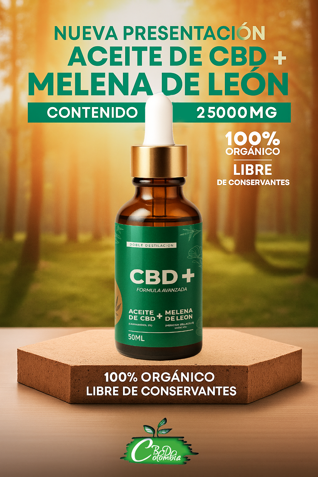 Aceite de Melena de Leon 25000mg